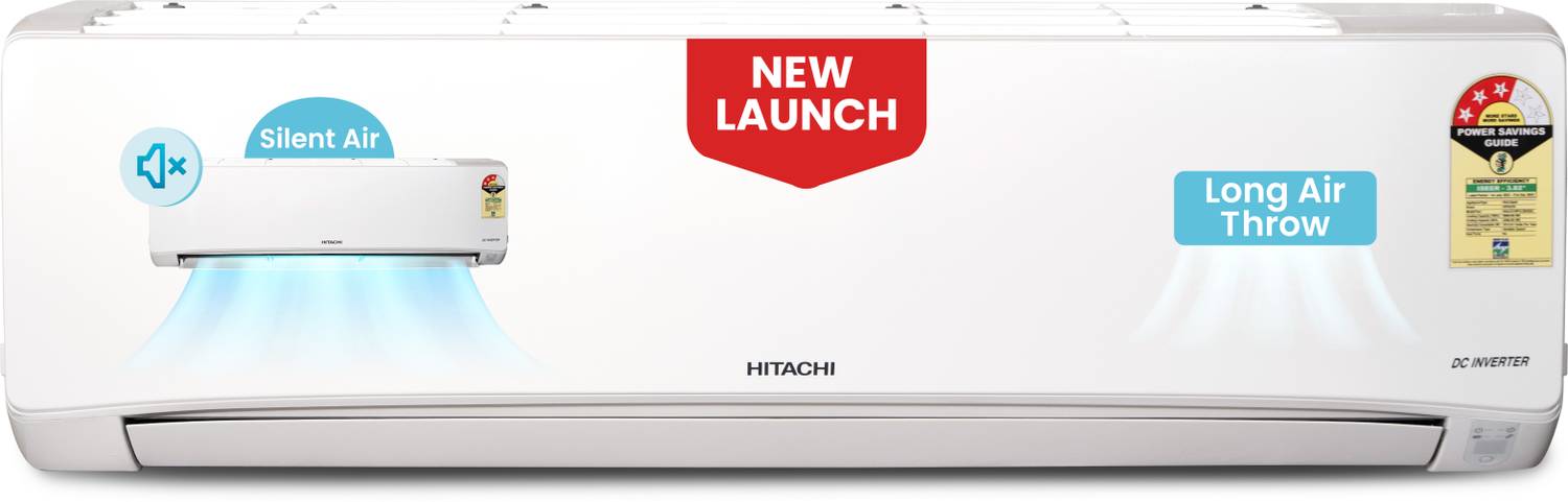 Hitachi 2025 Model 1.5 Ton 3 Star Split Inverter AC