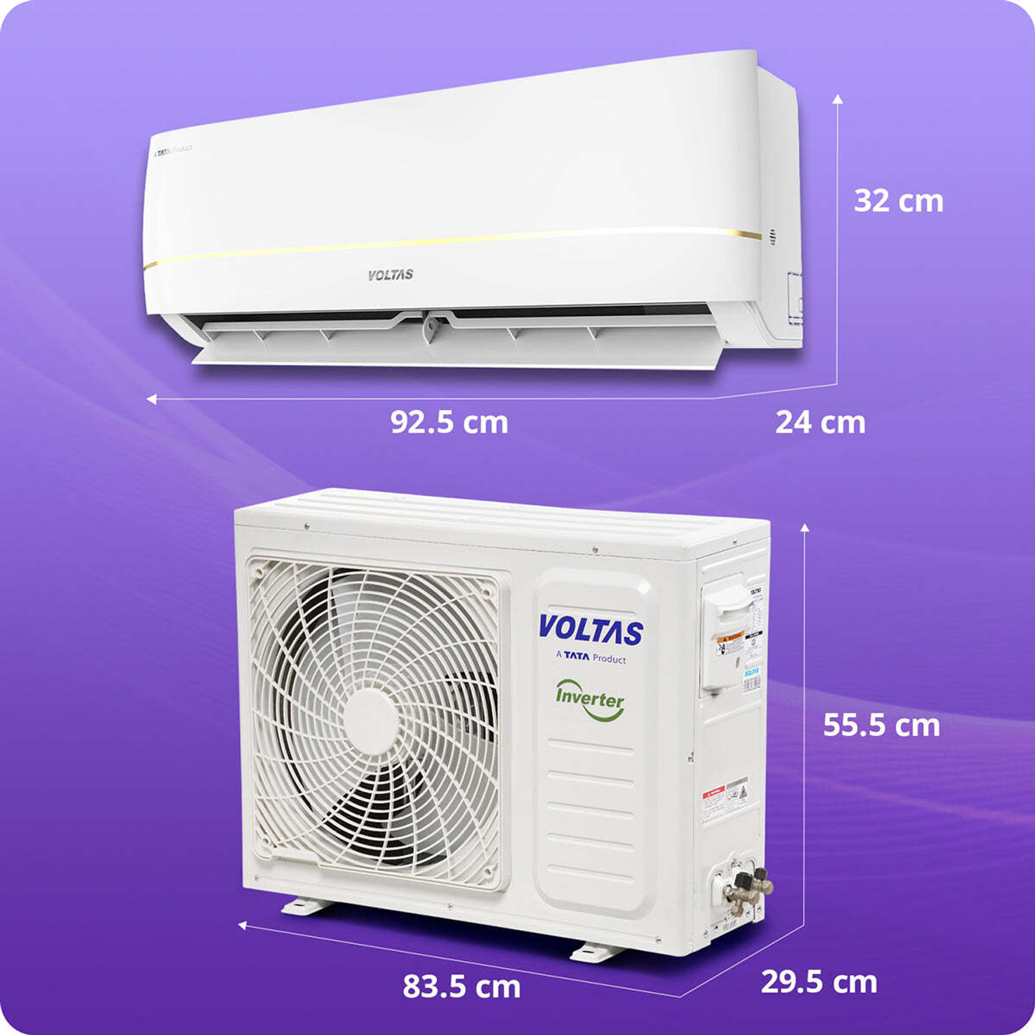 Image of Voltas 2026 Model 1.5 Ton 3 Star Split Inverter AC