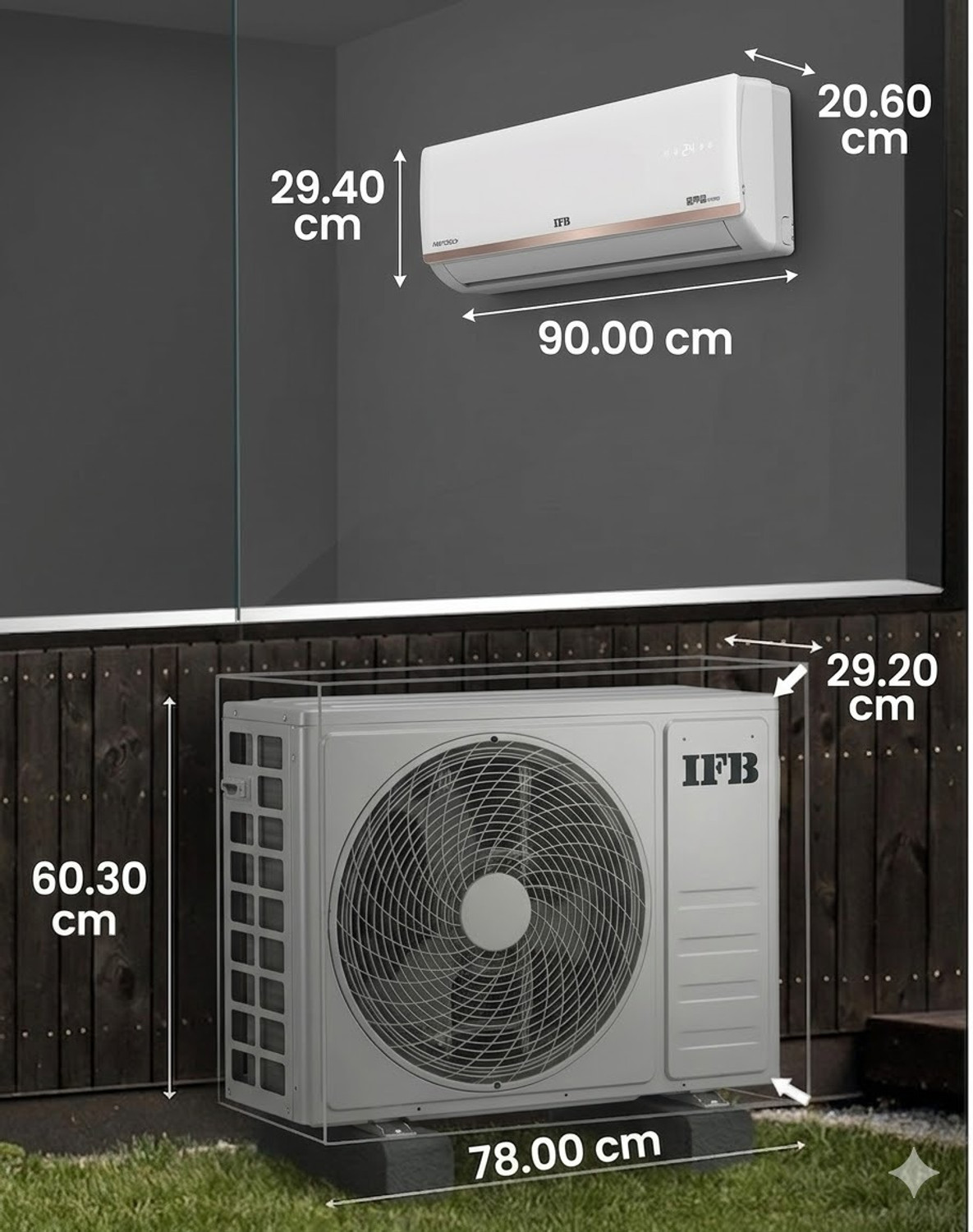 Image of IFB 2026 Model 1.5 Ton 3 Star Split Inverter with Wi-fi AC