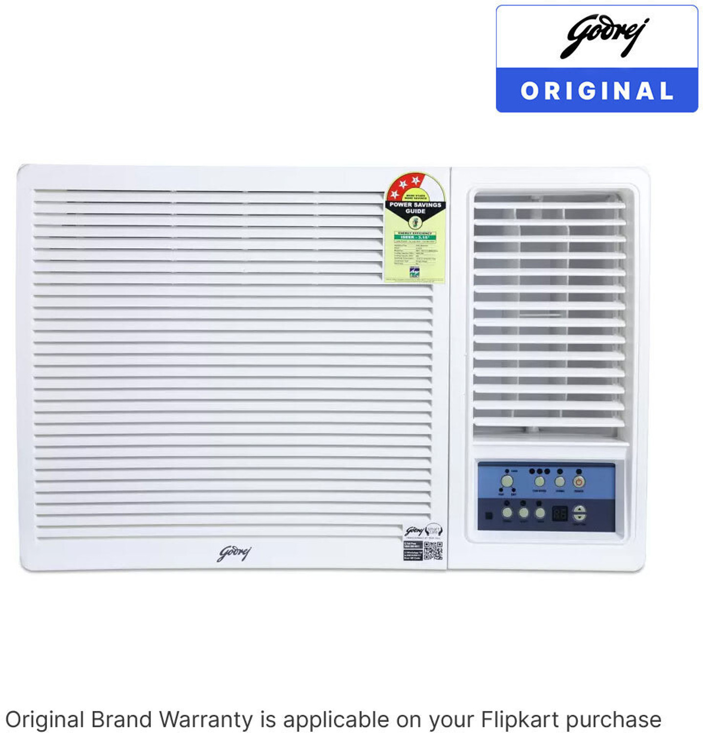 Image of Godrej 2025 Model 1.5 Ton 3 Star Window Fixed Speed with Anti Corrosive Blue Fin AC