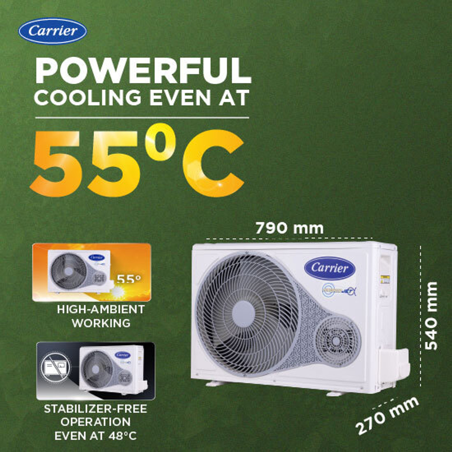 Image of CARRIER 2026 Model 1 Ton 5 Star Split Inverter AC