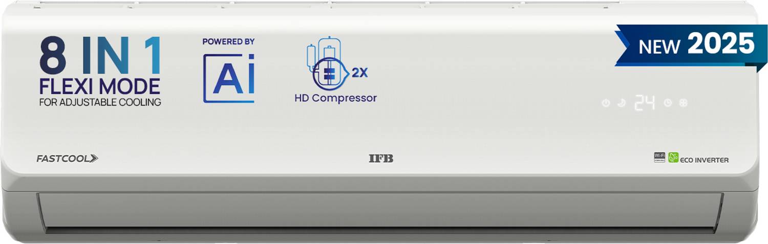 IFB 2025 Model 1 Ton 3 Star Split Inverter with HD Compressor, AI
