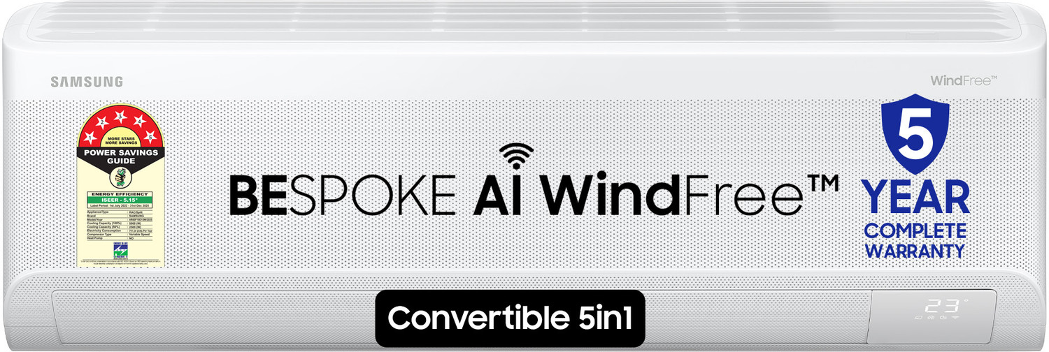 Image of Samsung 2025 Model 1.5 Ton 5 Star Split Inverter with Wi-fi AC