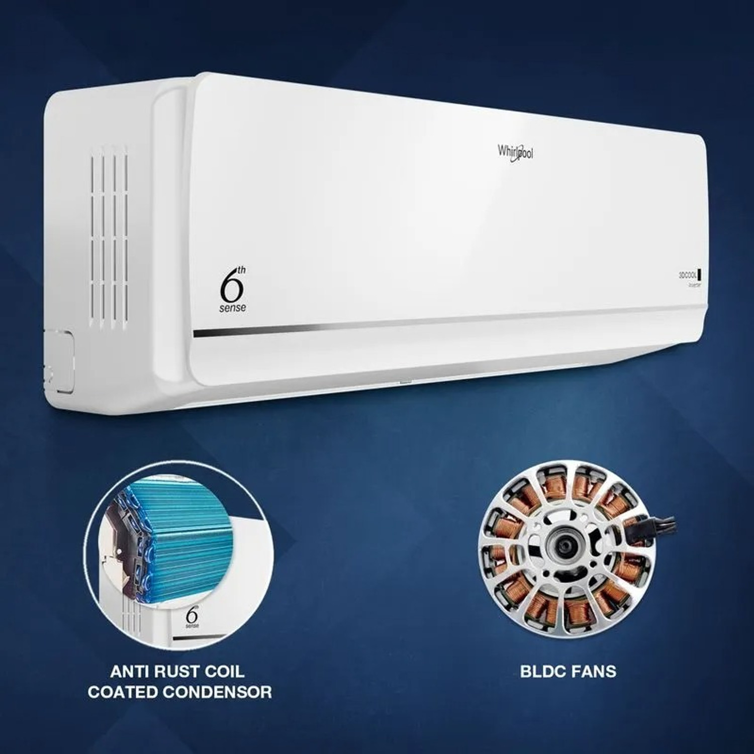 Image of Whirlpool 2025 Model 1 Ton 3 Star Split Inverter AC