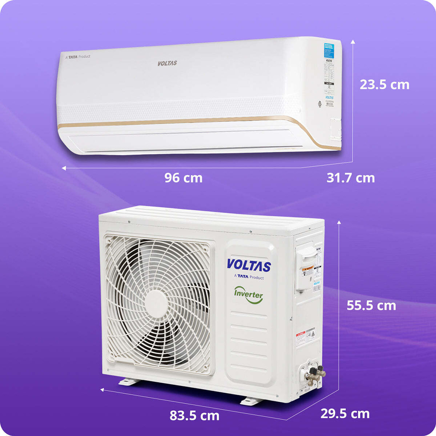 Image of Voltas 2026 Model 1.5 Ton 3 Star Split Inverter AC