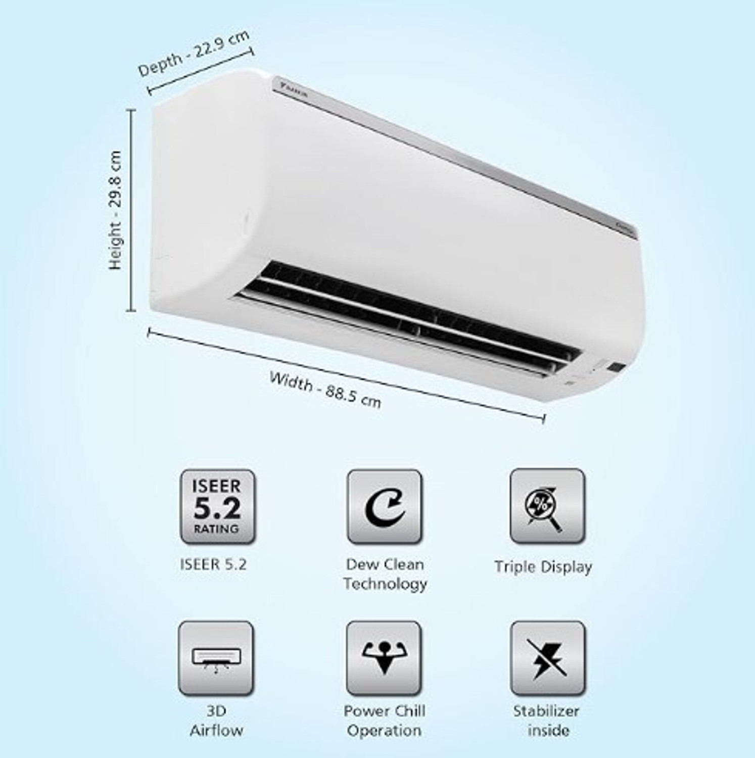Image of Daikin 2025 Model 1.5 Ton 5 Star Split Inverter AC