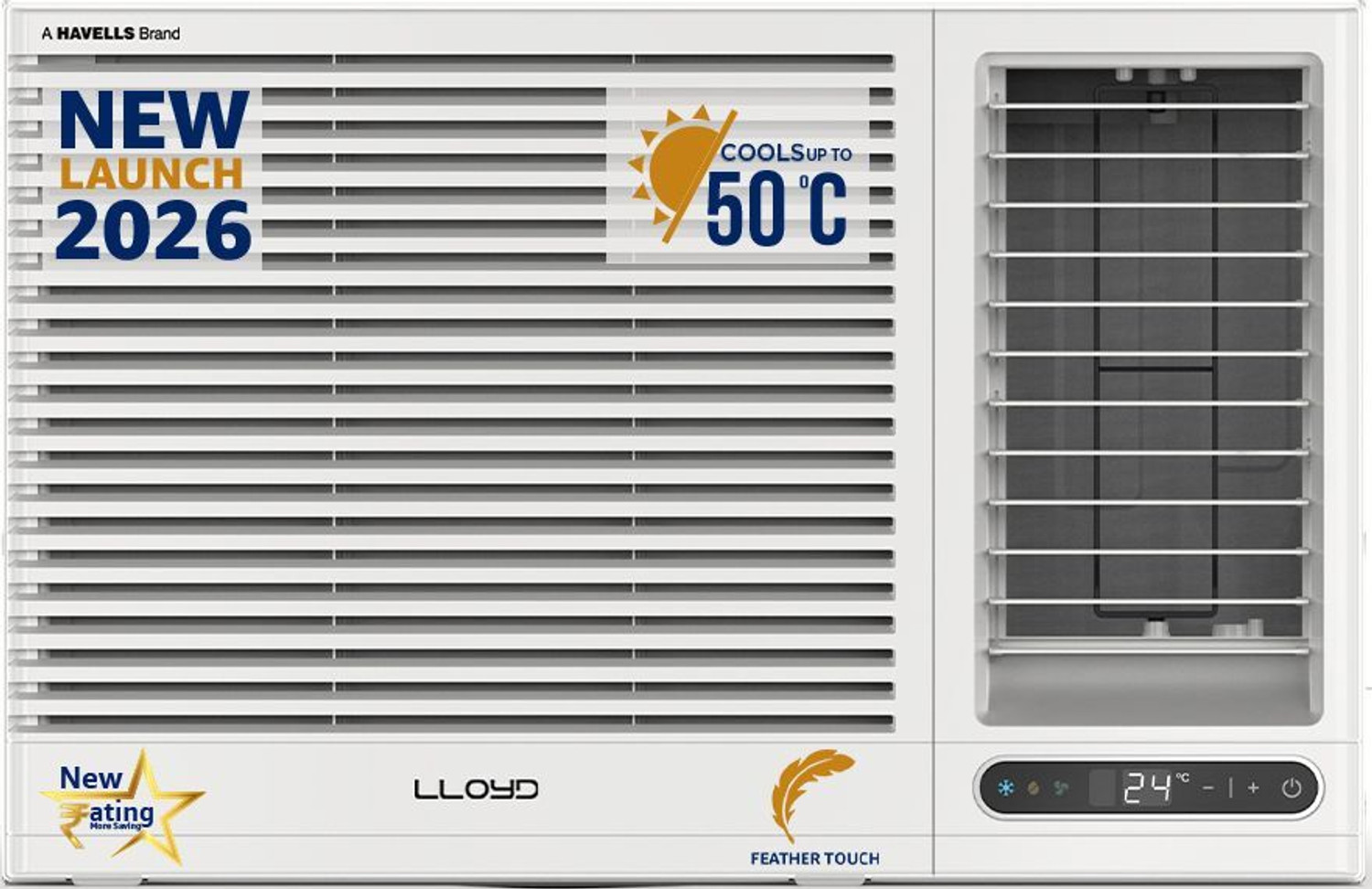 Image of Lloyd 2026 Model 1.5 Ton 3 Star Window Fixed Speed AC