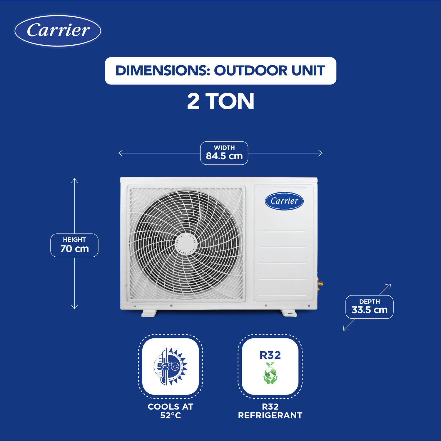 Image of CARRIER 2024 Model 2 Ton 5 Star Split Inverter AC