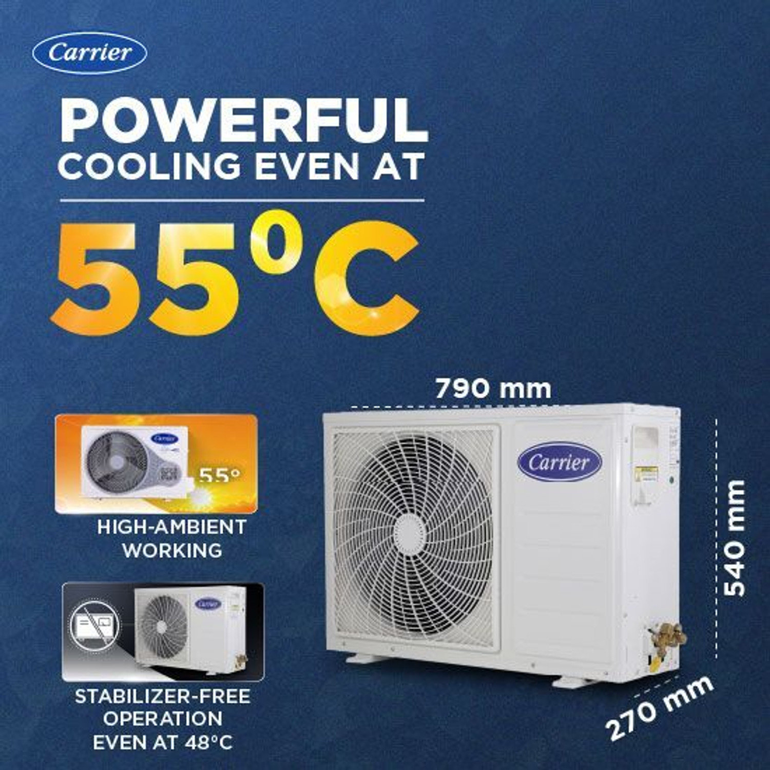 Image of CARRIER 2025 Model 1.5 Ton 3 Star Split Inverter AC