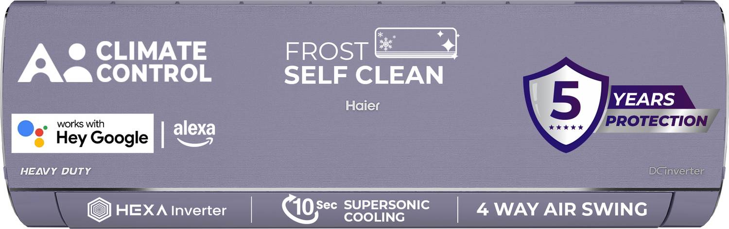 Haier Gravity Series 2025 Model 1.5 Ton 5 Star Split Inverter with Wi-fi AC