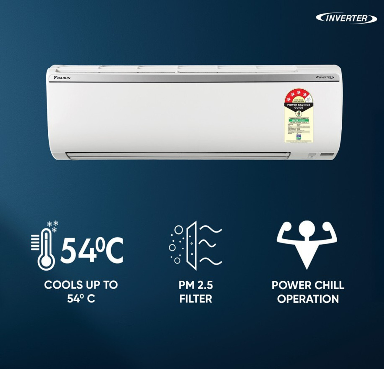 Image of Daikin 2026 Model 1.5 Ton 4 Star Split Inverter AC