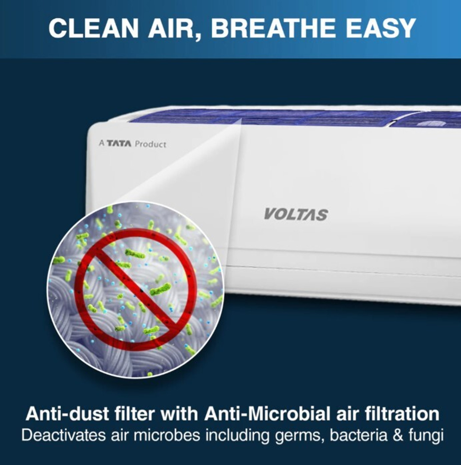 Image of Voltas 2024 Model 1.5 Ton 5 Star Split Inverter AC