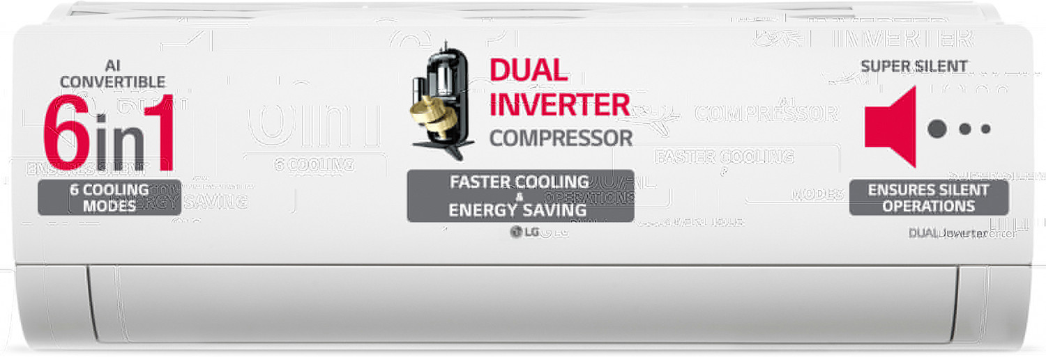 Image of LG 2024 Model 0.8 Ton 3 Star Split Dual Inverter HD Filter with Anti-Virus Protection with VIRAAT Mode & ADC Sensor AC