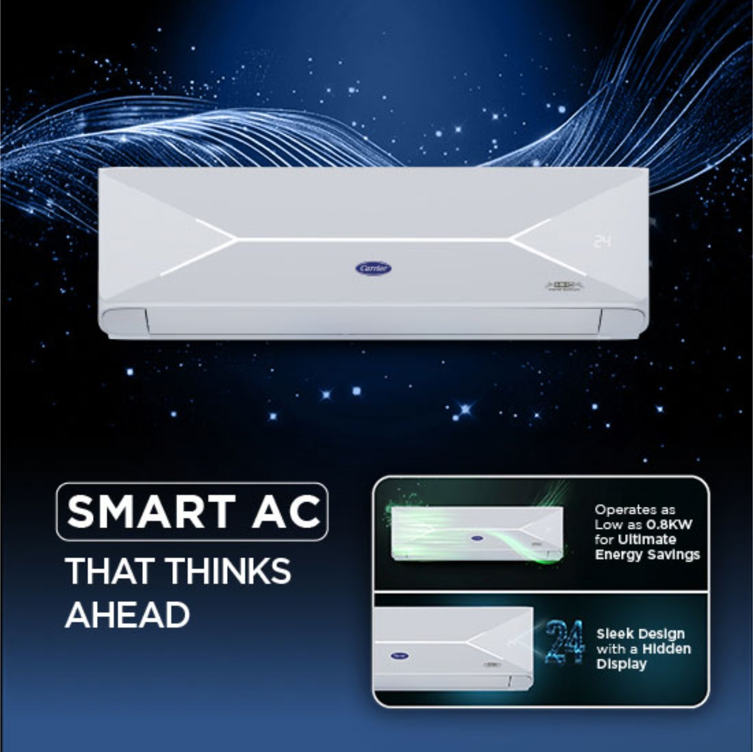 Image of CARRIER 2026 Model 1.5 Ton 3 Star Split Inverter AC