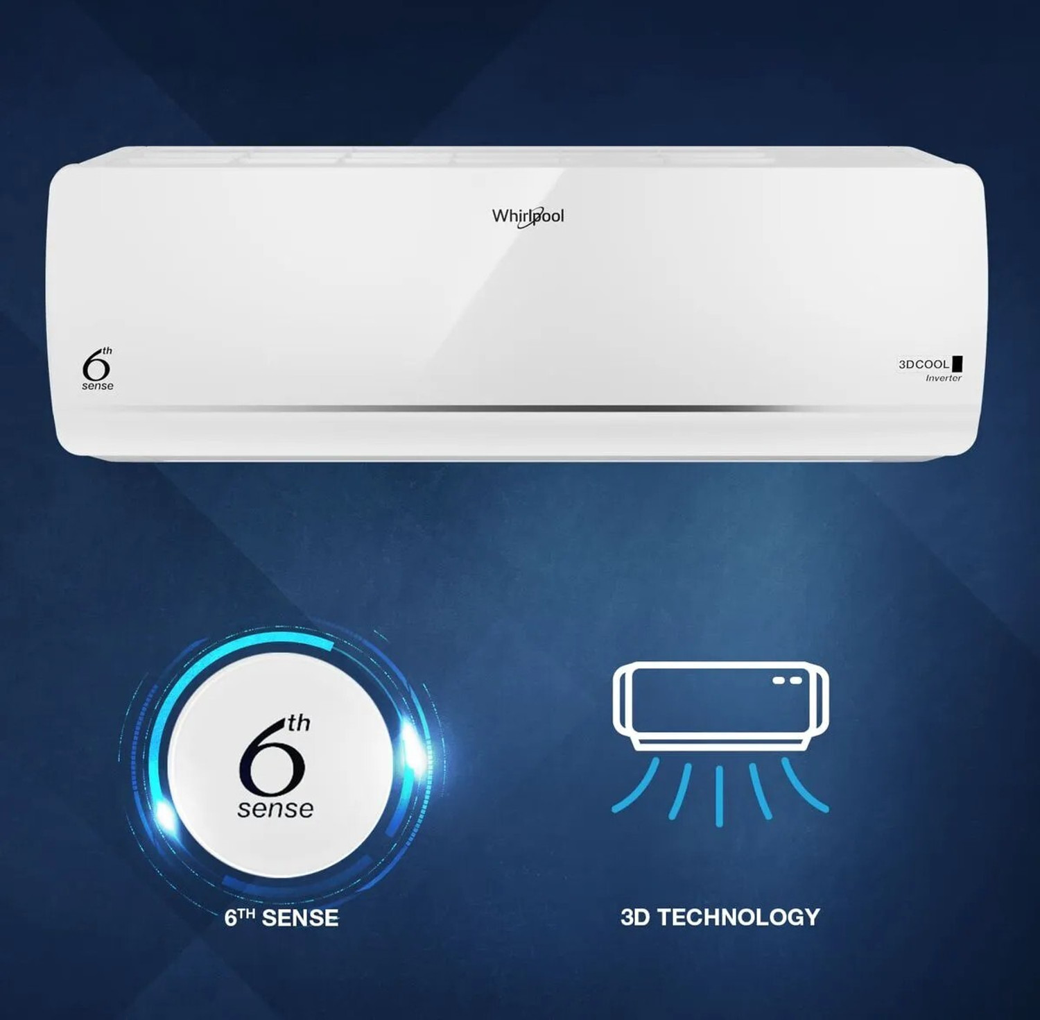 Image of Whirlpool 2026 Model 1 Ton 3 Star Split Smart Inverter AC