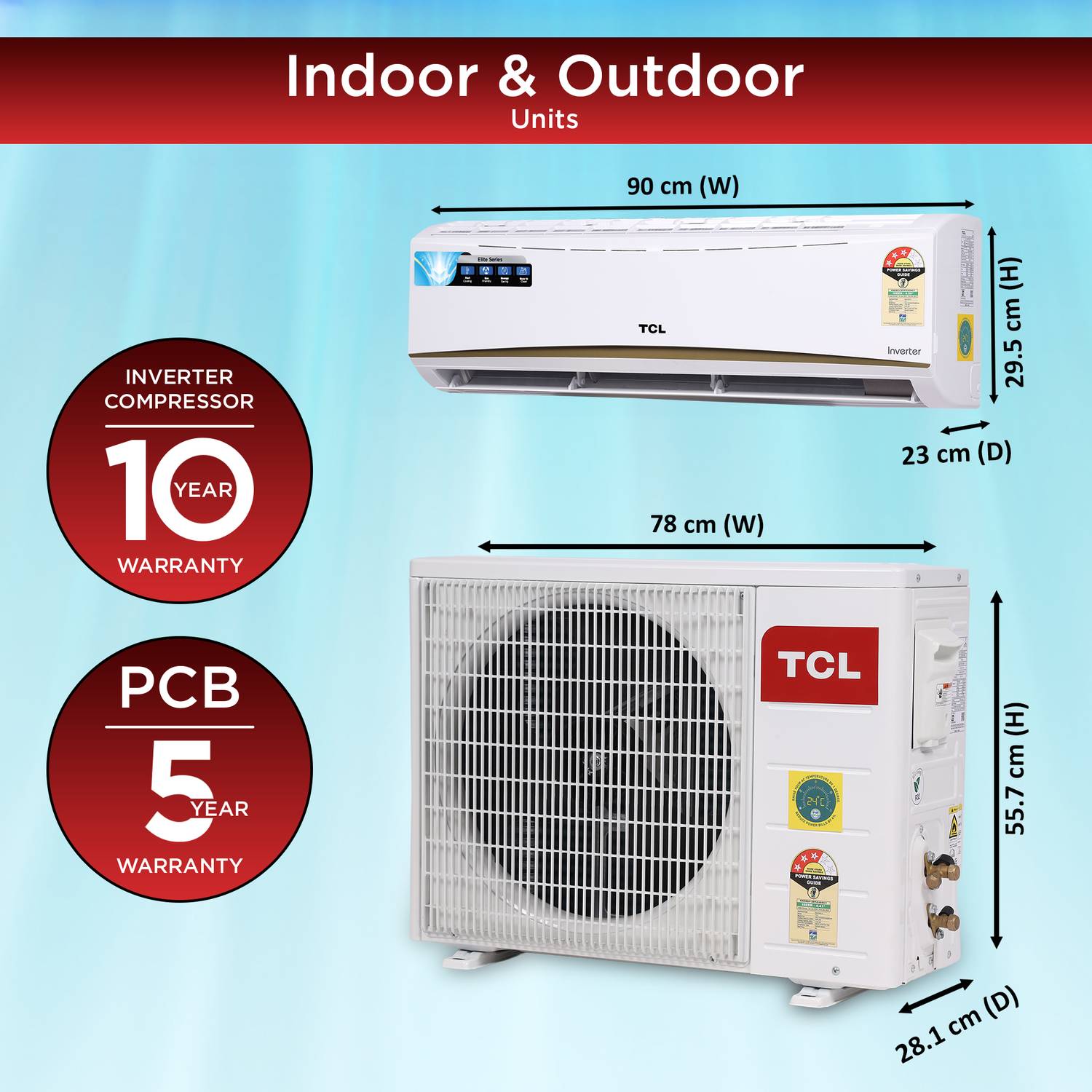 TCL 2026 1 Ton 3 Star Split Inverter AC - Image 3