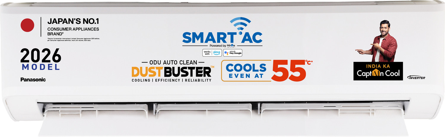 Panasonic 2026 Model 1.5 Ton 5 Star Split Inverter with Wi-fi AC ... more