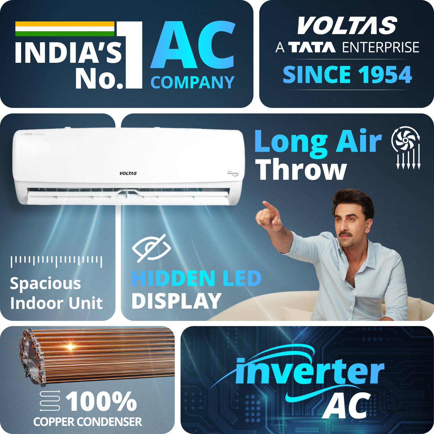Voltas 2026 1 Ton 3 Star Split Inverter AC - Image 5