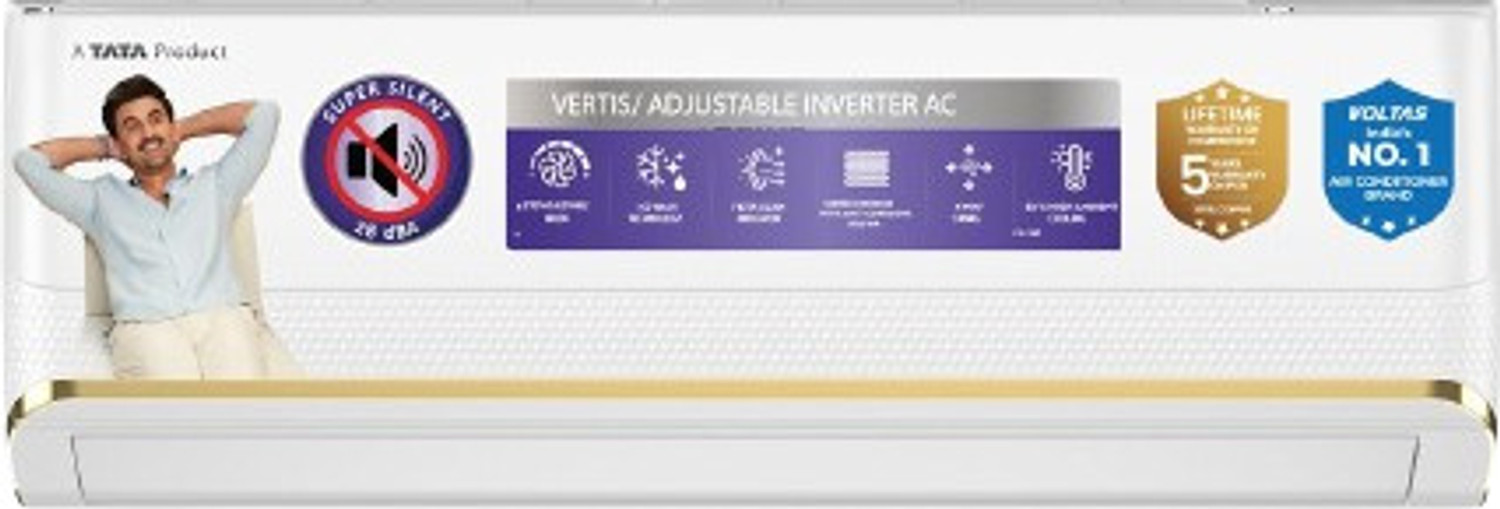 Image of Voltas 2026 Model 1.5 Ton 5 Star Split Inverter AC