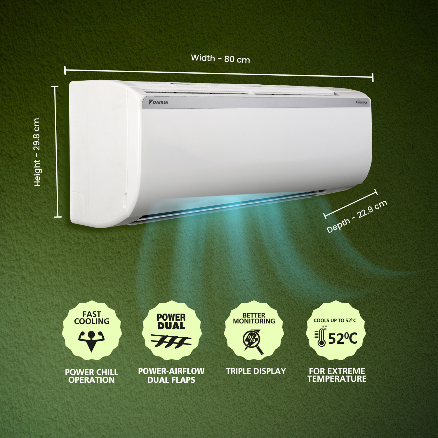Image of Daikin 2025 Model 1.4 Ton 3 Star Split Inverter AC