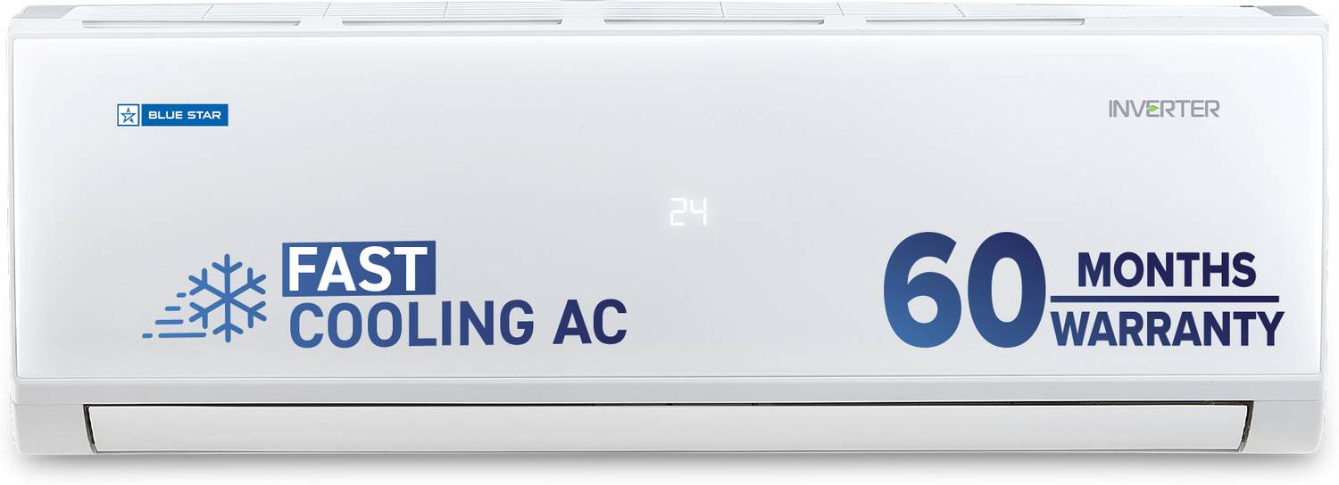 Blue Star 2025 Model 1.5 Ton 5 Star Split Inverter AC (IE518PNU,