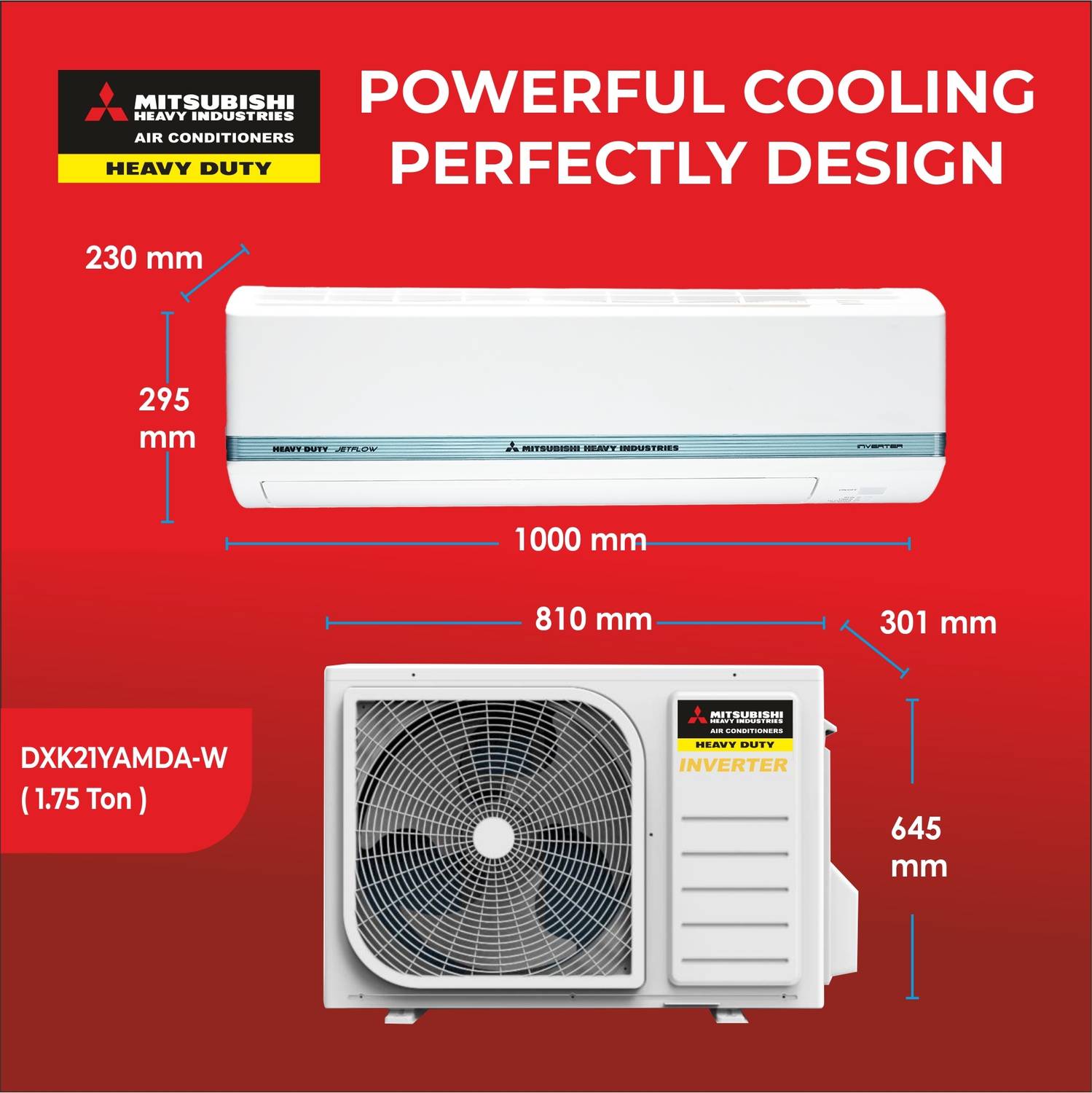 Mitsubishi 1.75 Ton 3 Star Split Hyper Inverter AC - Image 3