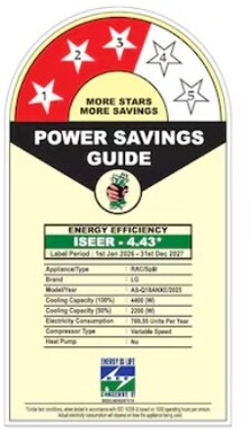 Image of LG 2026 Model 1.5 Ton 3 Star Split Inverter AC