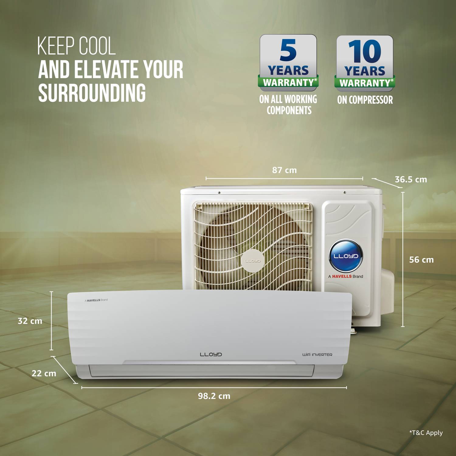 Lloyd 2026 1.5 Ton 5 Star Split Inverter Wi-fi AC - Image 3