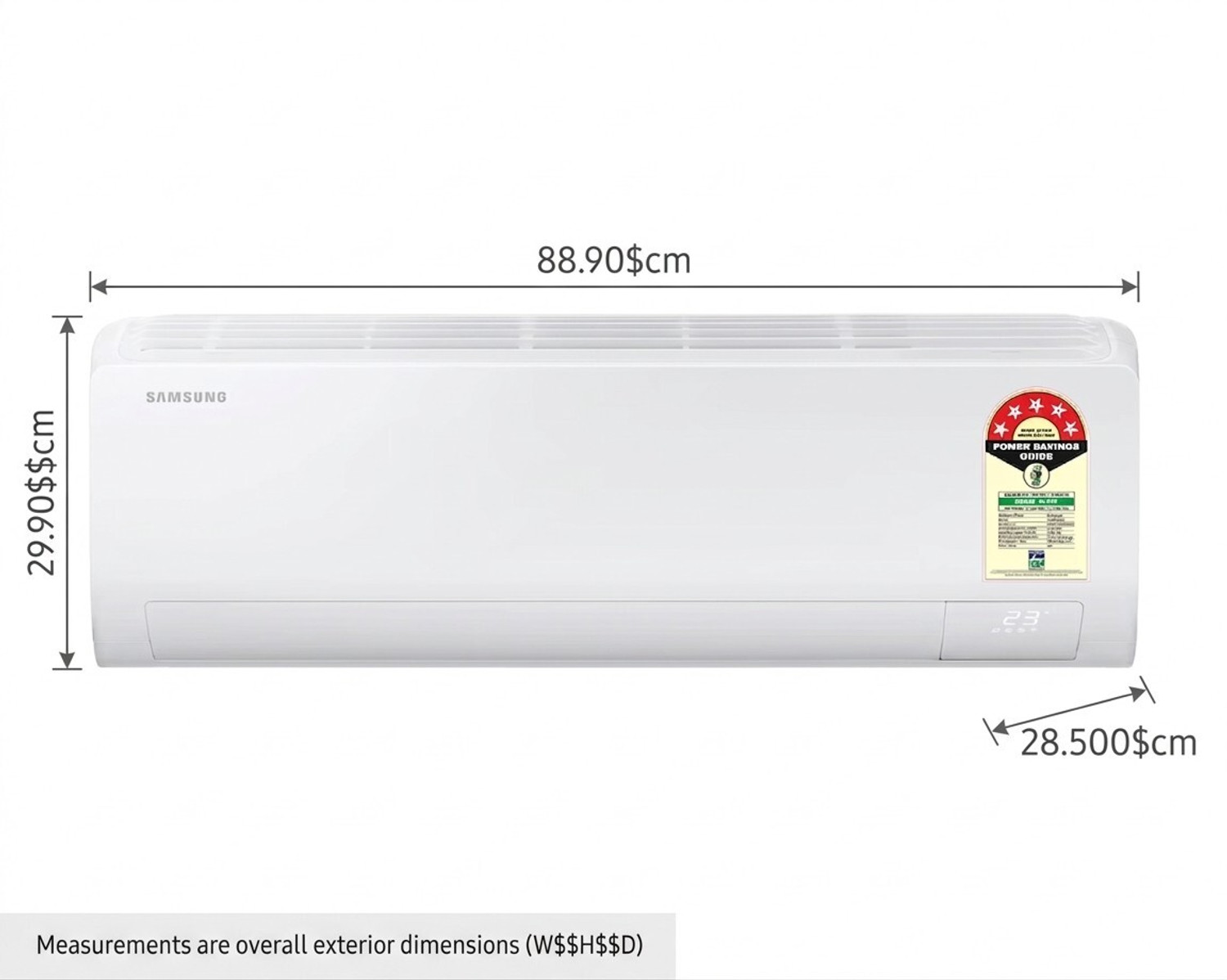Image of Samsung 2026 Model 1 Ton 5 Star Split Inverter with Wi-fi AC