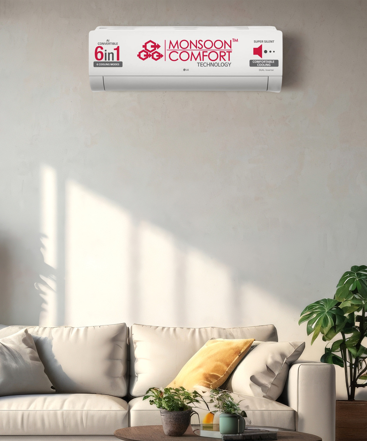 Image of LG 2024 Model 1 Ton 3 Star Split Inverter 2 Way Swing, HD Filter with Anti-Virus Protection with VIRAAT Mode & ADC Sensor AC