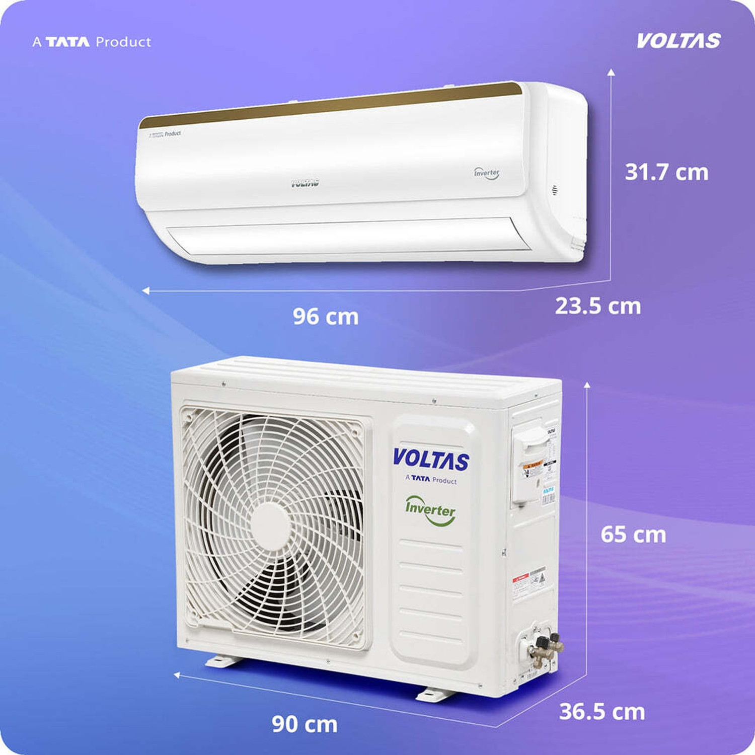 Image of Voltas 2026 Model 1.5 Ton 5 Star Split Inverter AC