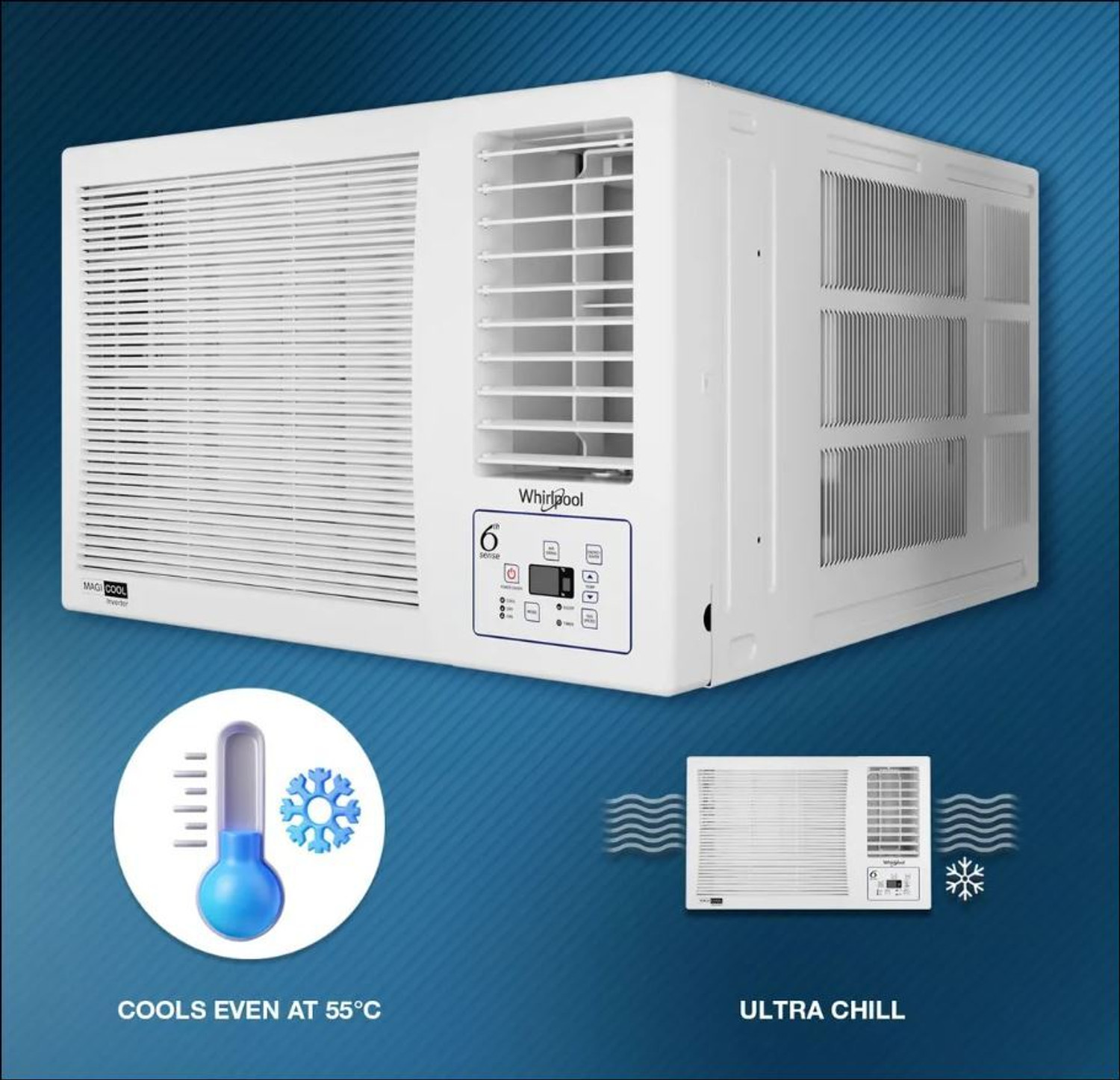 Image of Whirlpool 2026 Model 1.5 Ton 3 Star Window Inverter AC
