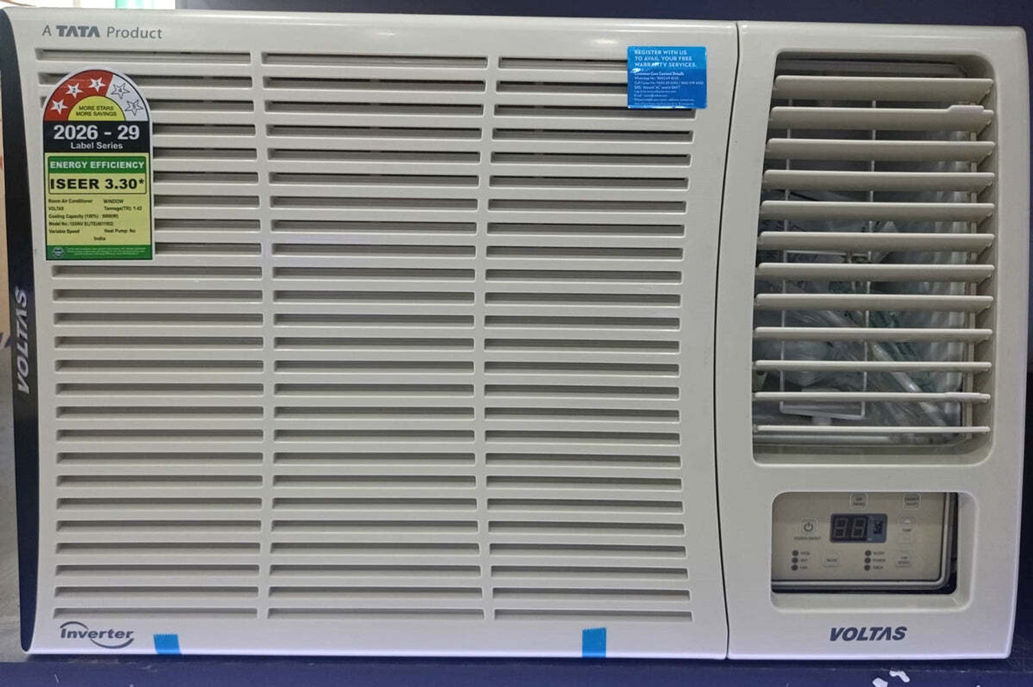 Image of Voltas 2026 Model 1.5 Ton 3 Star Window Inverter AC