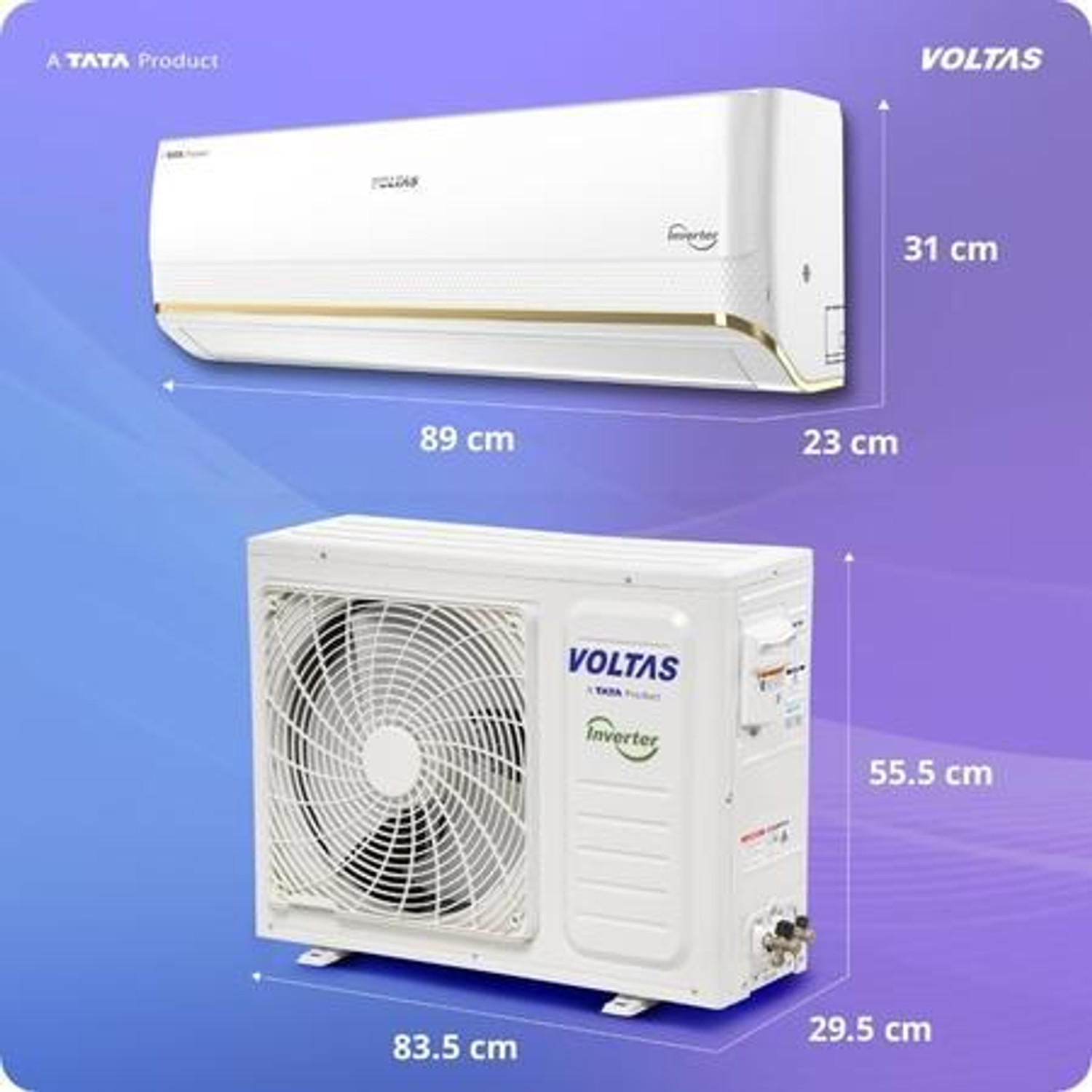 Image of Voltas 2026 Model 1.5 Ton 3 Star Split Inverter AC