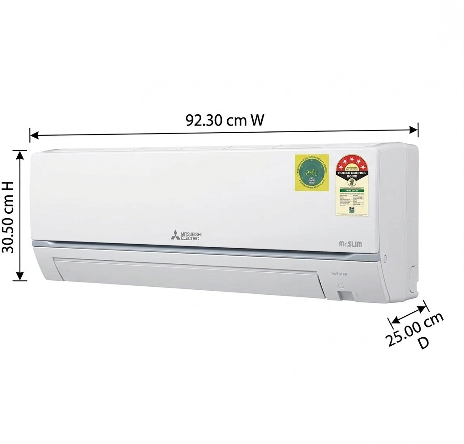 Image of Mitsubishi 2024 Model 1.9 Ton 5 Star Split Inverter AC