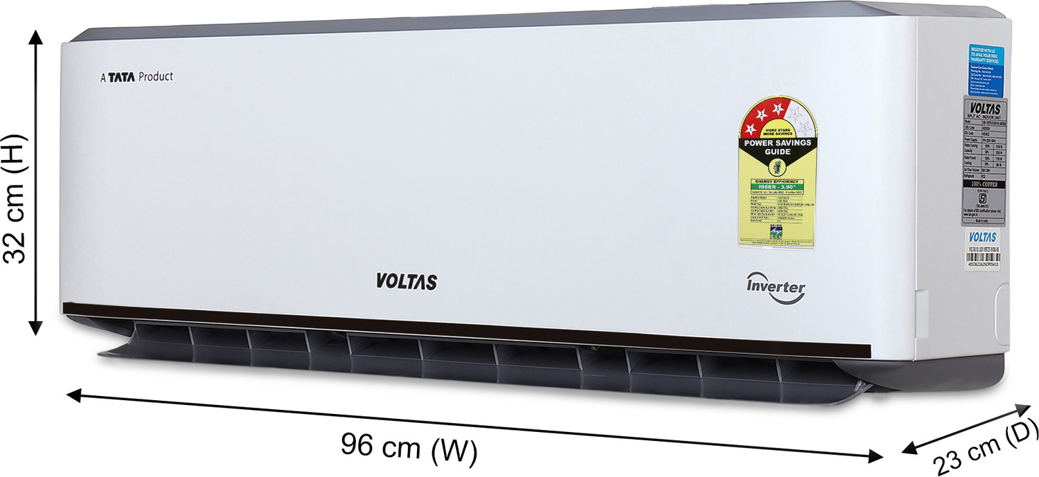 Image of Voltas 2025 Model 1.5 Ton 3 Star Split Inverter with Wi-fi AC (SAC 183V VERTIS EVORA RG, White)
