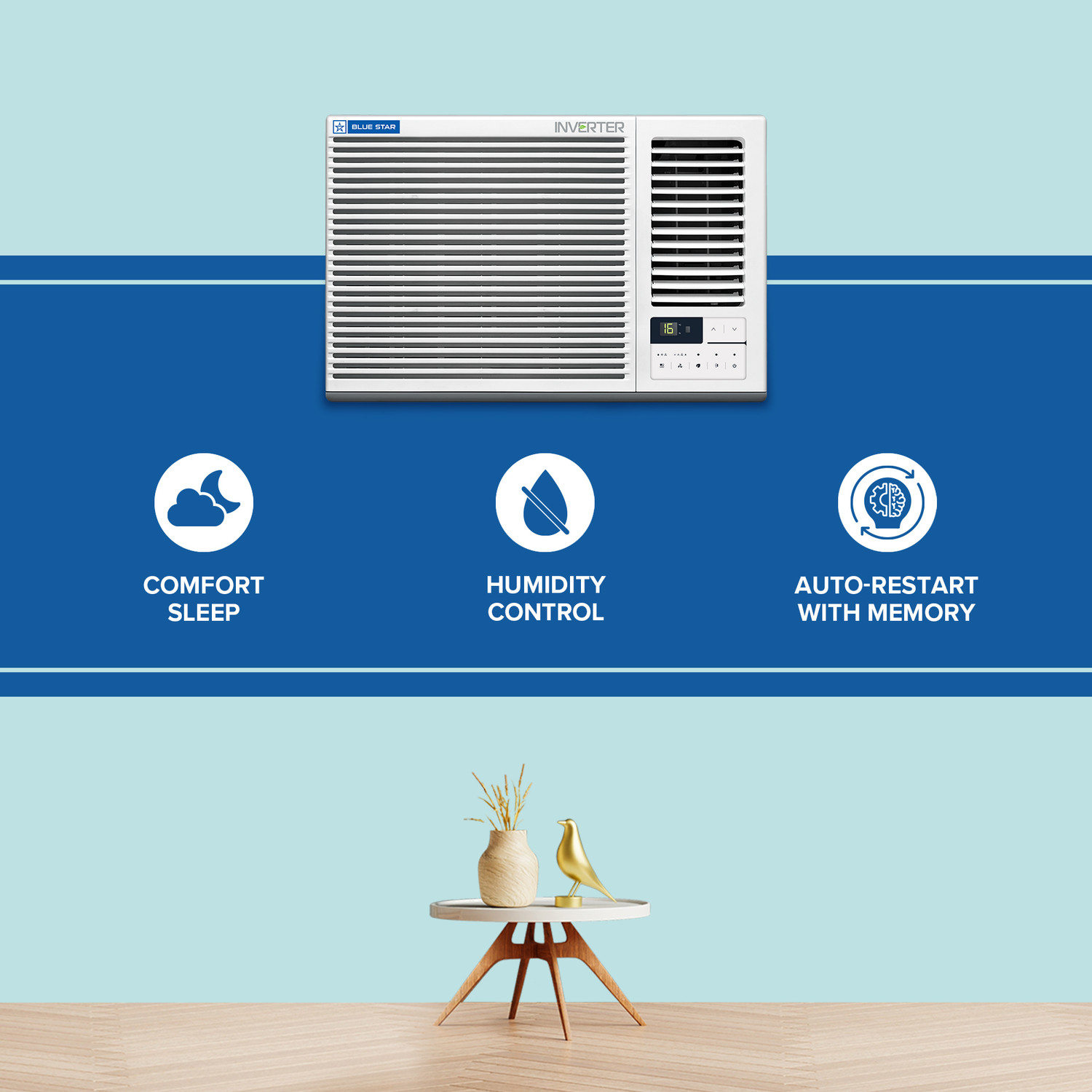 Image of Blue Star 2026 Model 1.5 Ton 3 Star Window Inverter AC