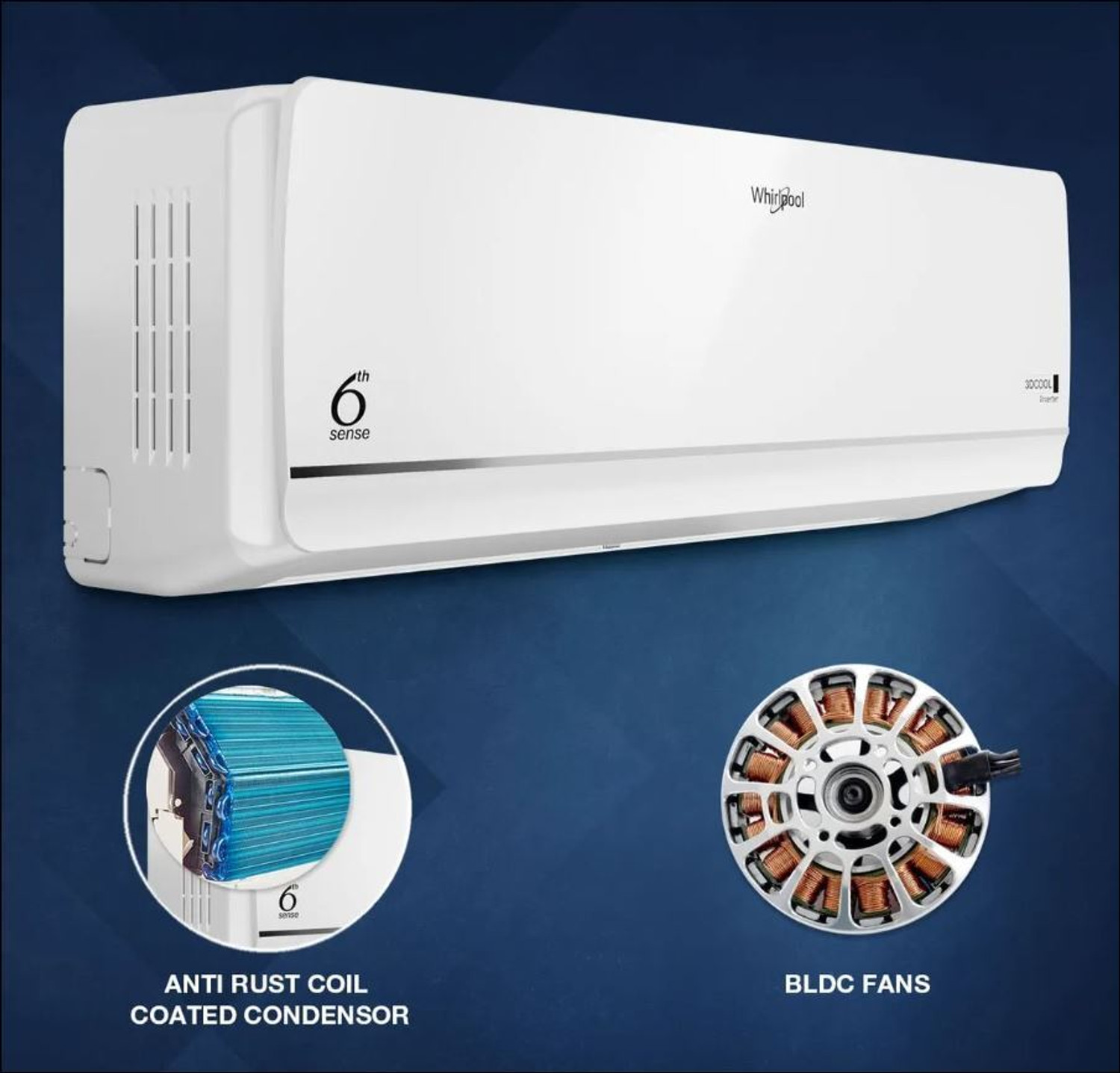 Image of Whirlpool 2025 Model 1.5 Ton 3 Star Split Inverter AC