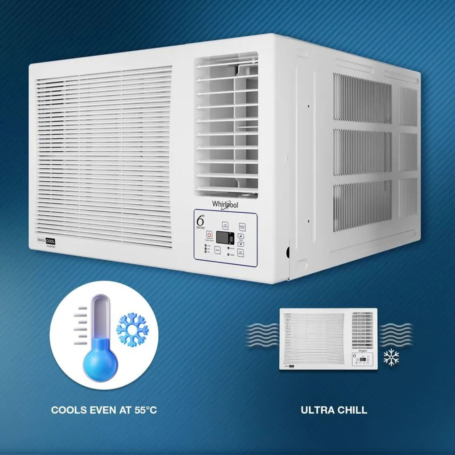 Image of Whirlpool 2026 Model 1.5 Ton 3 Star Window Inverter AC