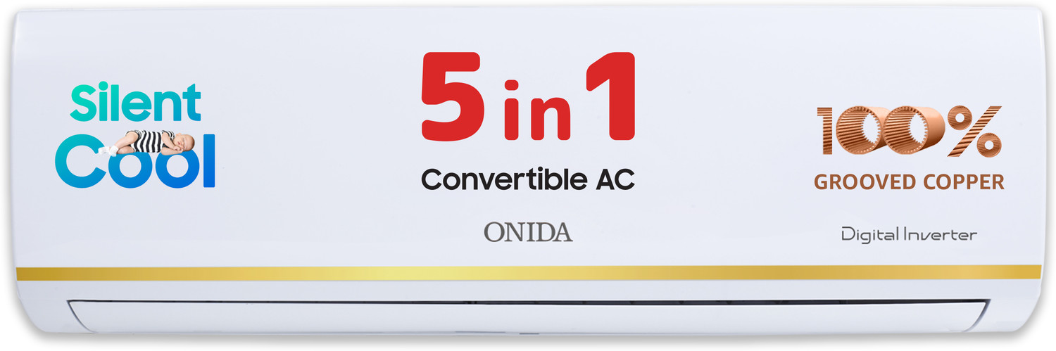 Image of ONIDA 2025 Model 1.5 Ton 5 Star Split Inverter 5-in-1 Convertible Cooling with Deep Cleaning AC