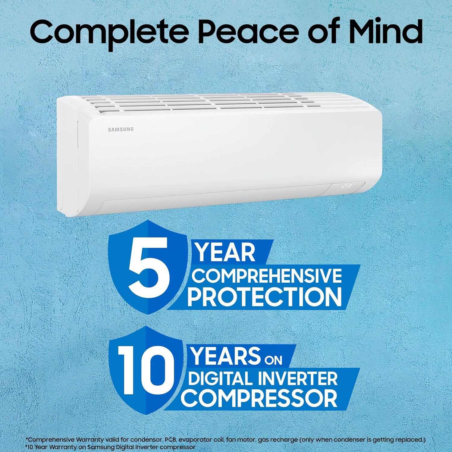 Image of Samsung 2026 Model 1 Ton 3 Star Split AI Inverter with Wi-fi AC