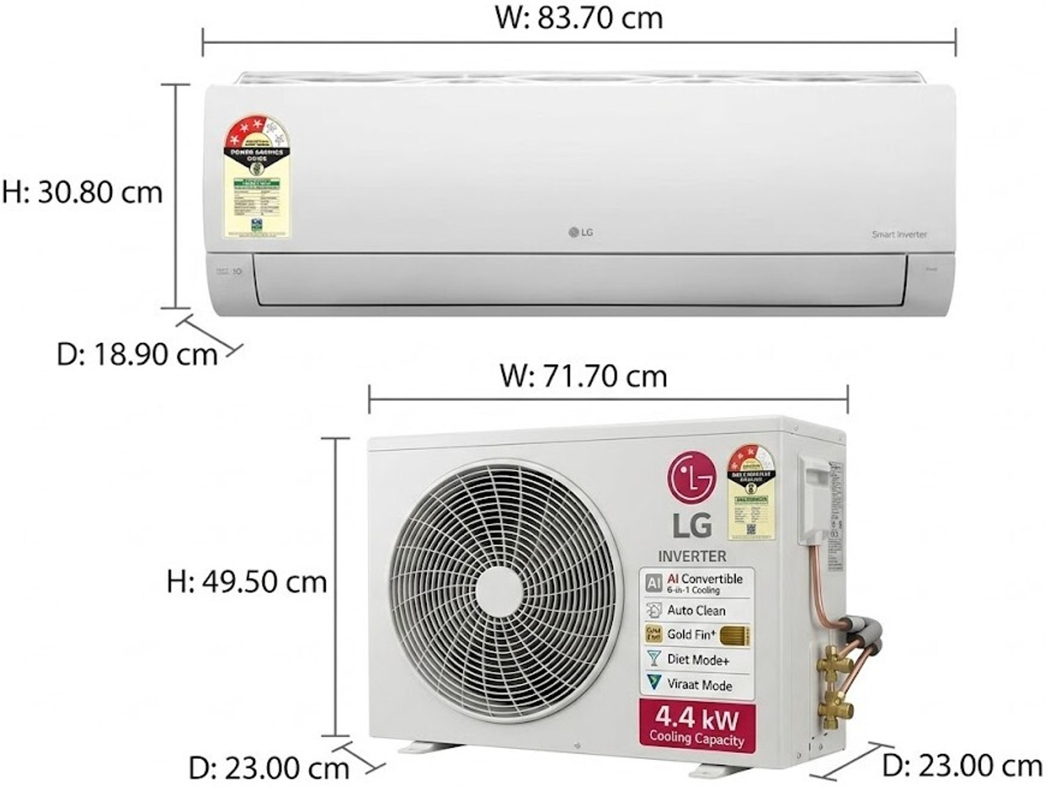Image of LG 2026 Model 1.5 Ton 3 Star Split Inverter AC