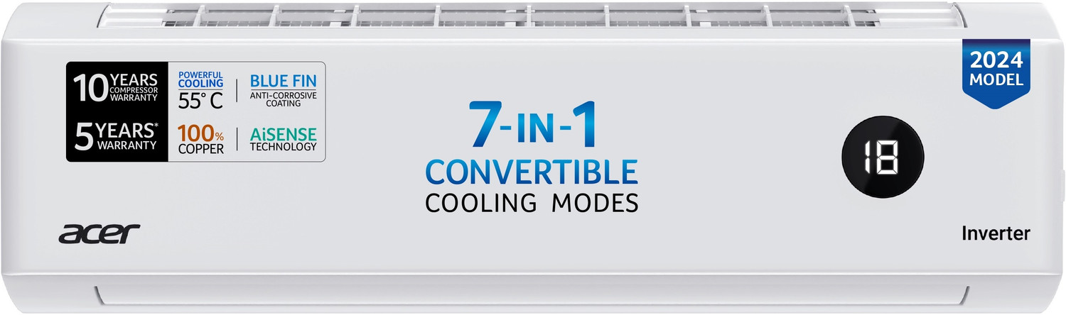 Image of Acer 2024 Model 1.5 Ton 5 Star Split Inverter AC