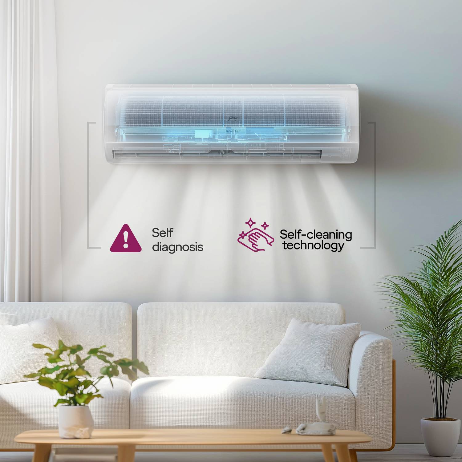 Godrej 2025 1.5 Ton 5 Star Split Inverter AC - Image 5