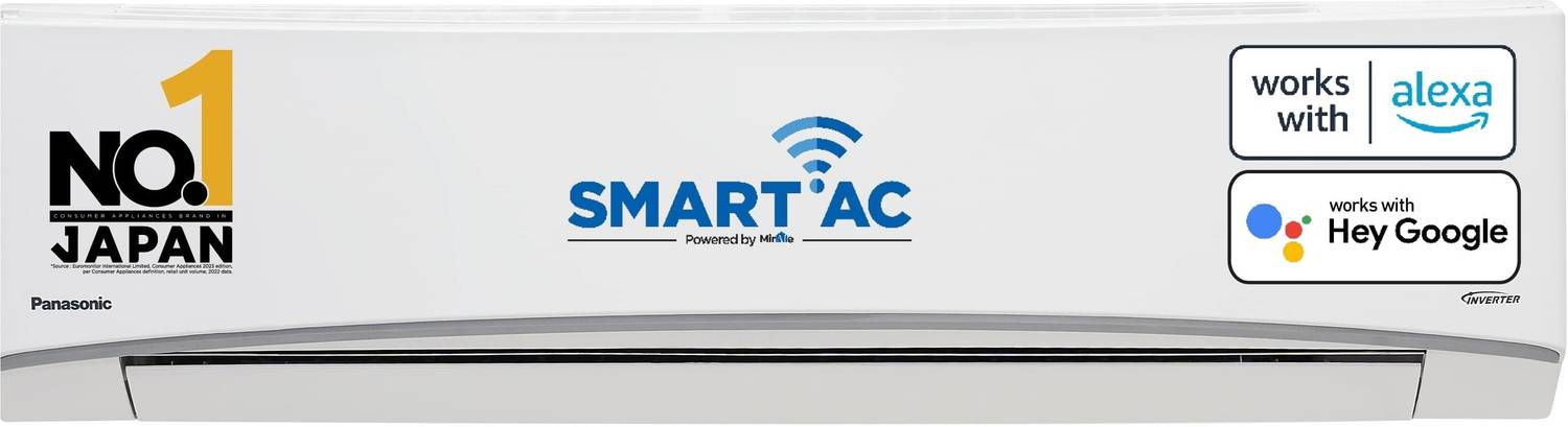 Panasonic 2023 Model 1.5 Ton 3 Star Hot and Cold Split Inverter with Wi-fi AC