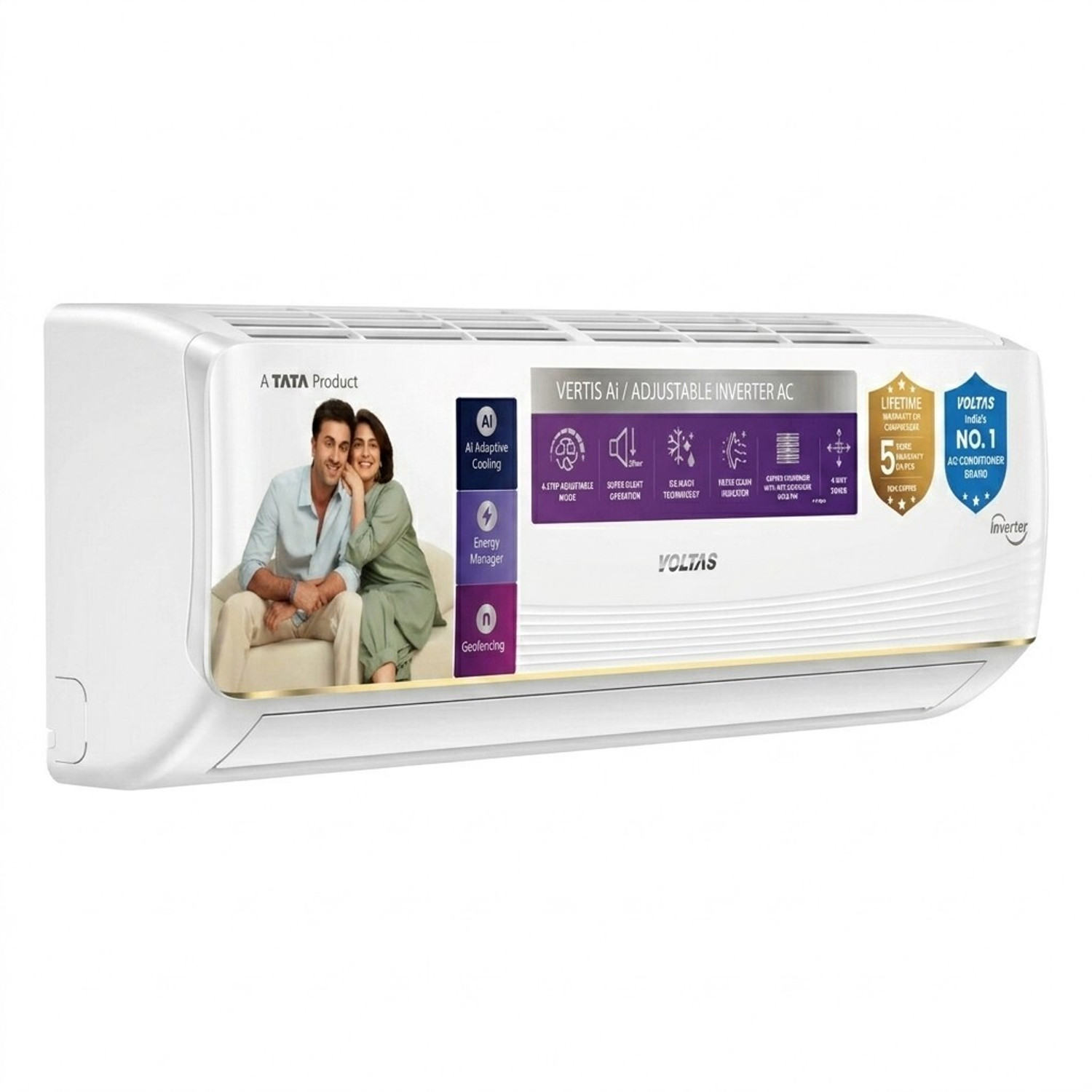 Image of Voltas 2026 Model 1.5 Ton 5 Star Split Inverter AC