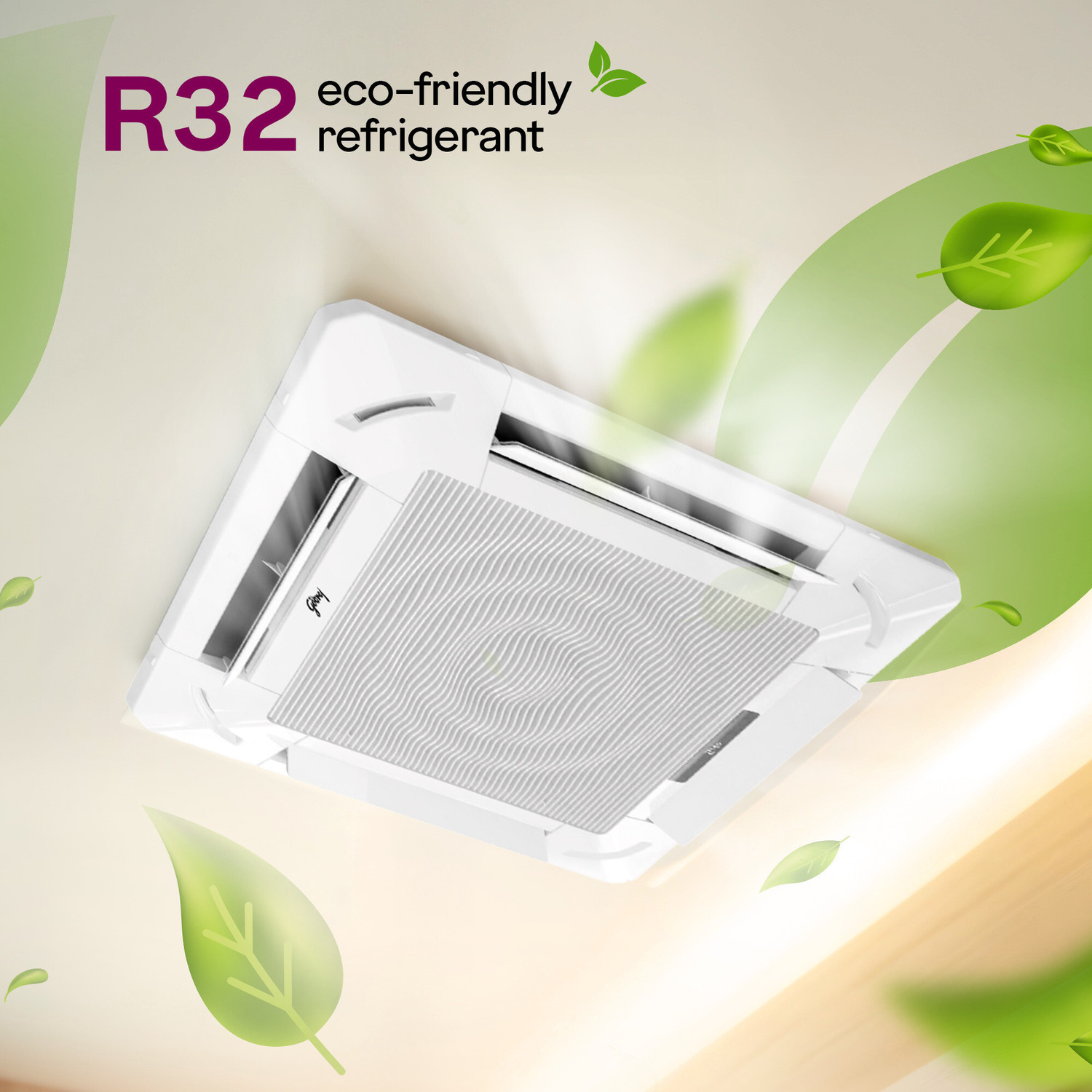 Image of Godrej 2025 Model 2 Ton 3 Star Cassette Inverter With Anti Dust Filter AC
