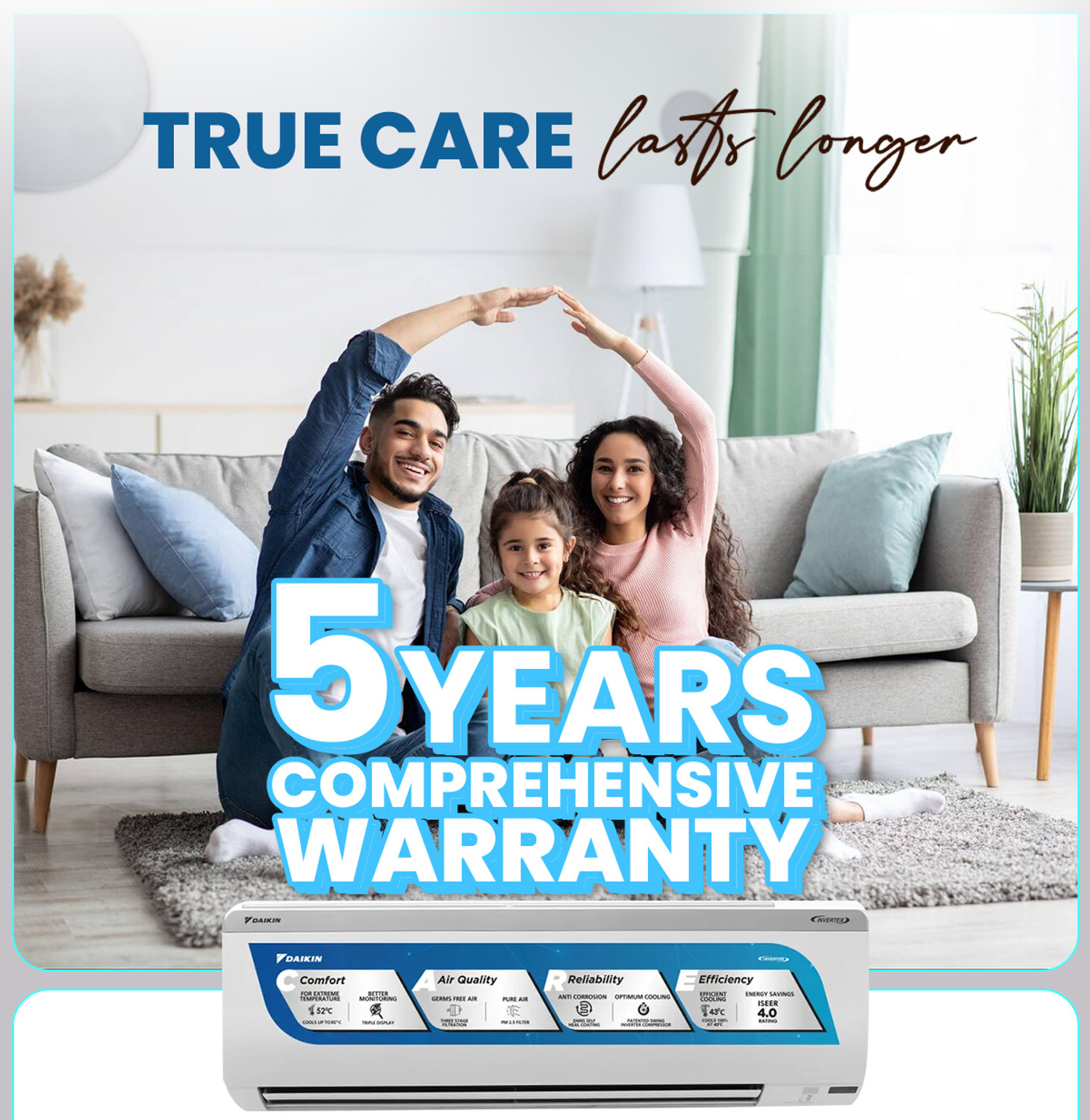 Image of Daikin 2025 Model 1 Ton 5 Star Split Inverter AC