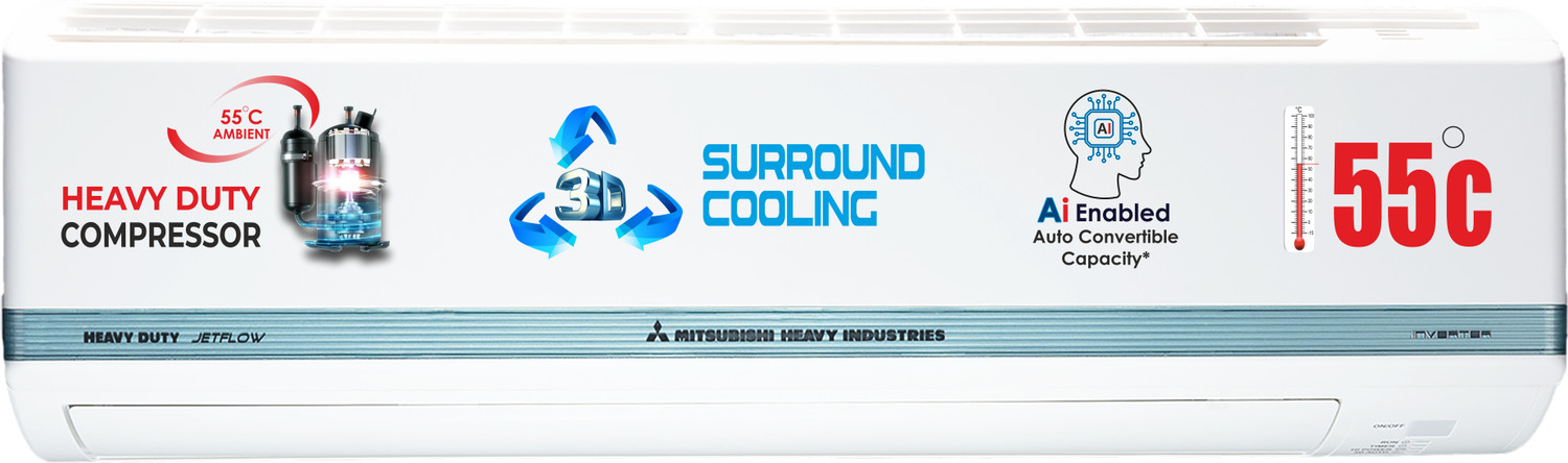 Image of MITSUBISHI HEAVY INDUSTRIES 2026 Model 1.5 Ton 3 Star Split Hyper Inverter AC