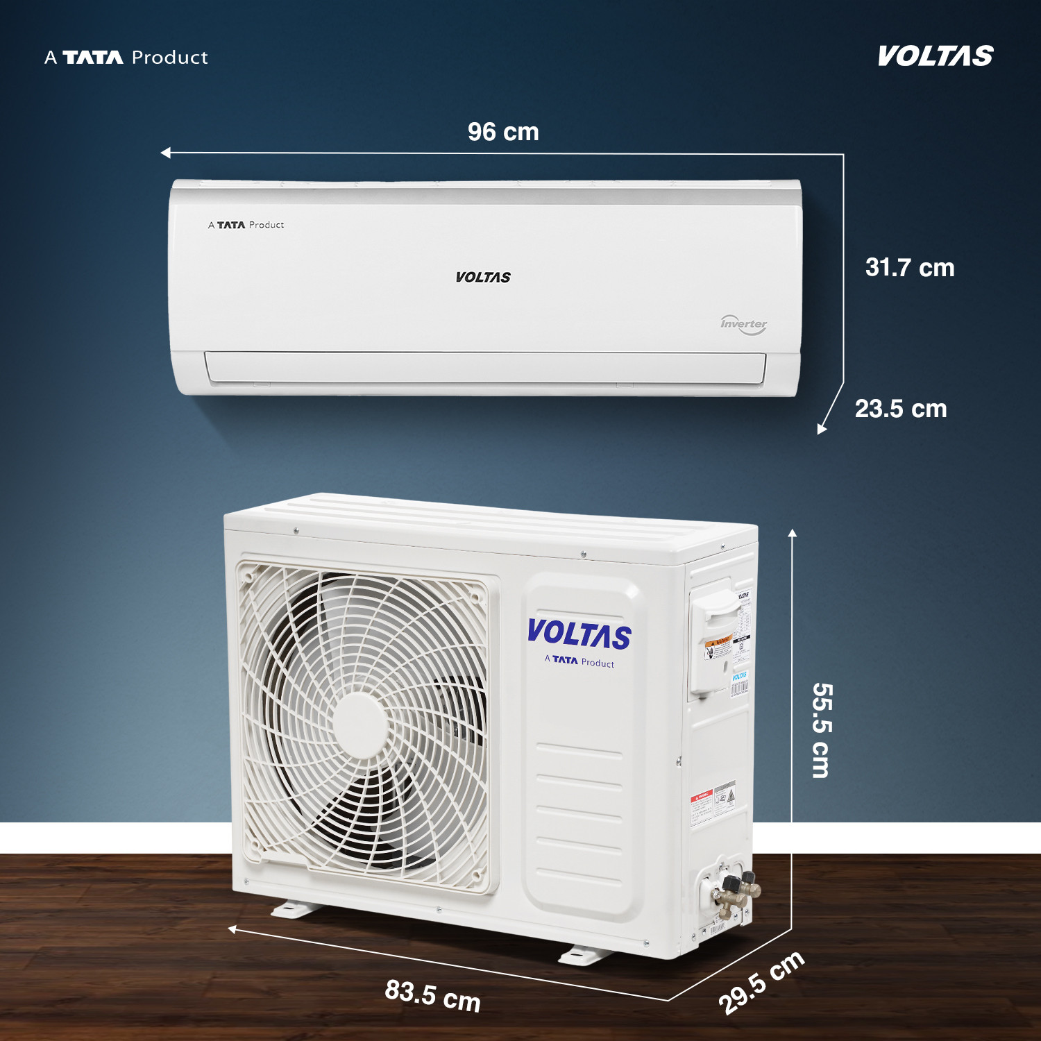 Image of Voltas 2024 Model 2 Ton 3 Star Split Inverter AC